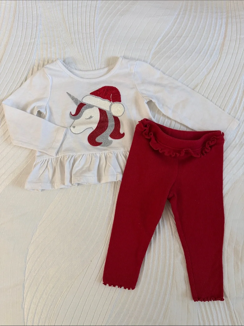 Baby girl Christmas Unicorn outfit
